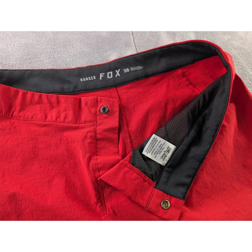Fox Racing Ranger Mens Red Mountain Bike MTB Cycling Shorts Size 38